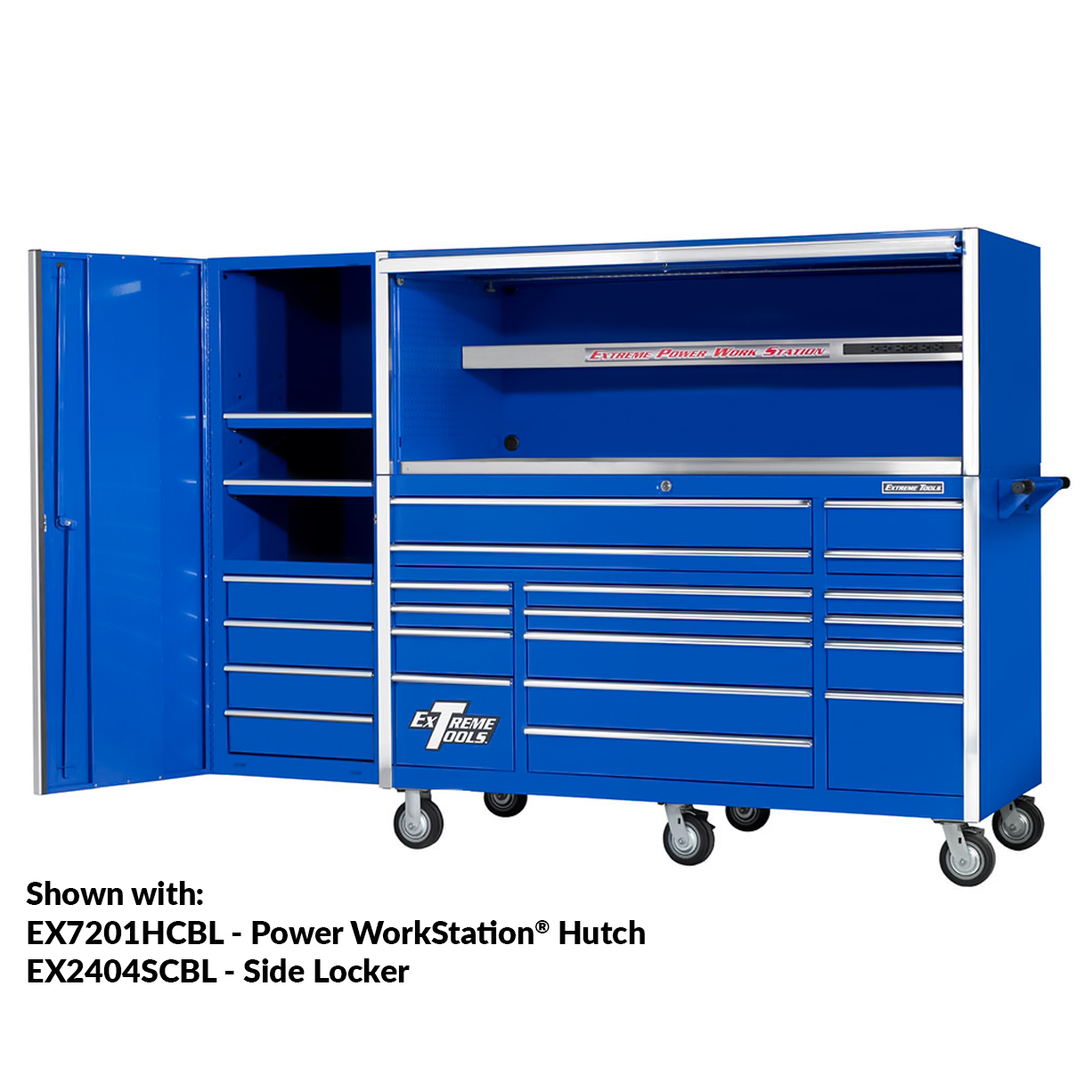 Extreme Tools® 72" Professional Power Workstation® Hutch - Image 2