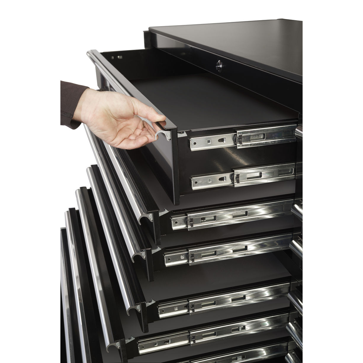 Extreme Tools® RX Series 72” 19 Drawer Professional Triple Bank Roller Cabinet - Image 5
