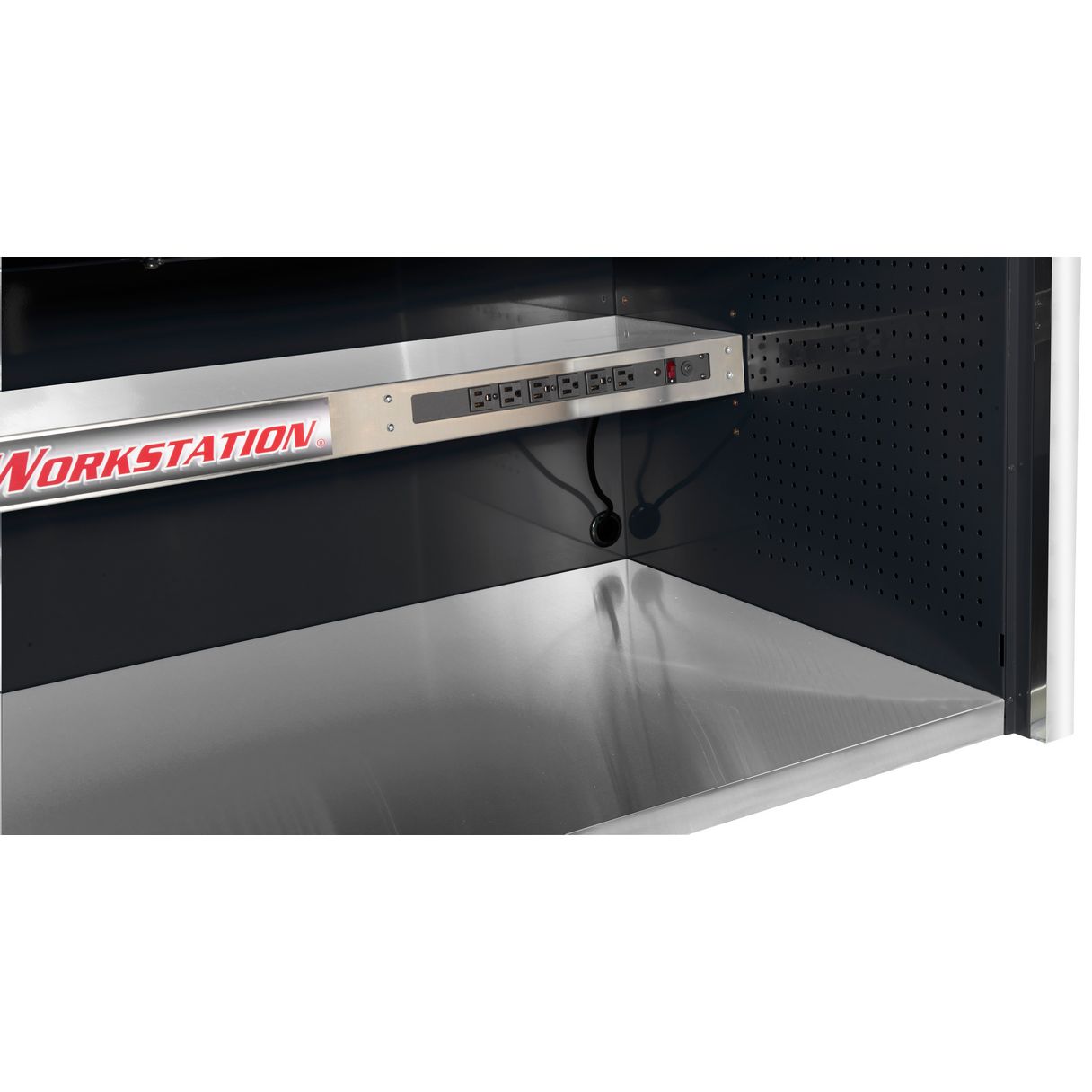 Extreme Tools® 72" Professional Power Workstation® Hutch - Image 7