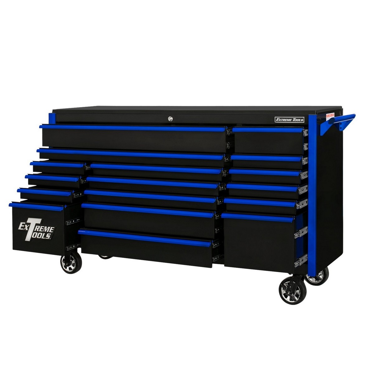 Extreme Tools® DX Series 72” 17 Drawer Roller Cabinet - Image 2