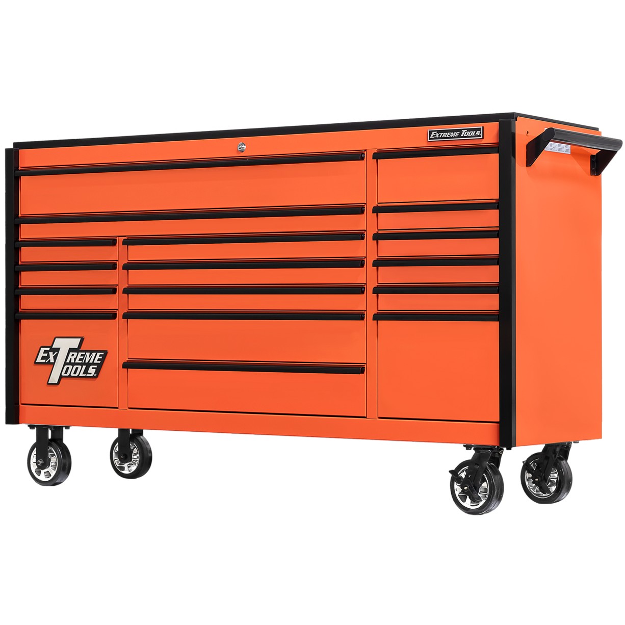 72 Inch Wide 25 Inch Deep Triple Bank Roller Cabinet