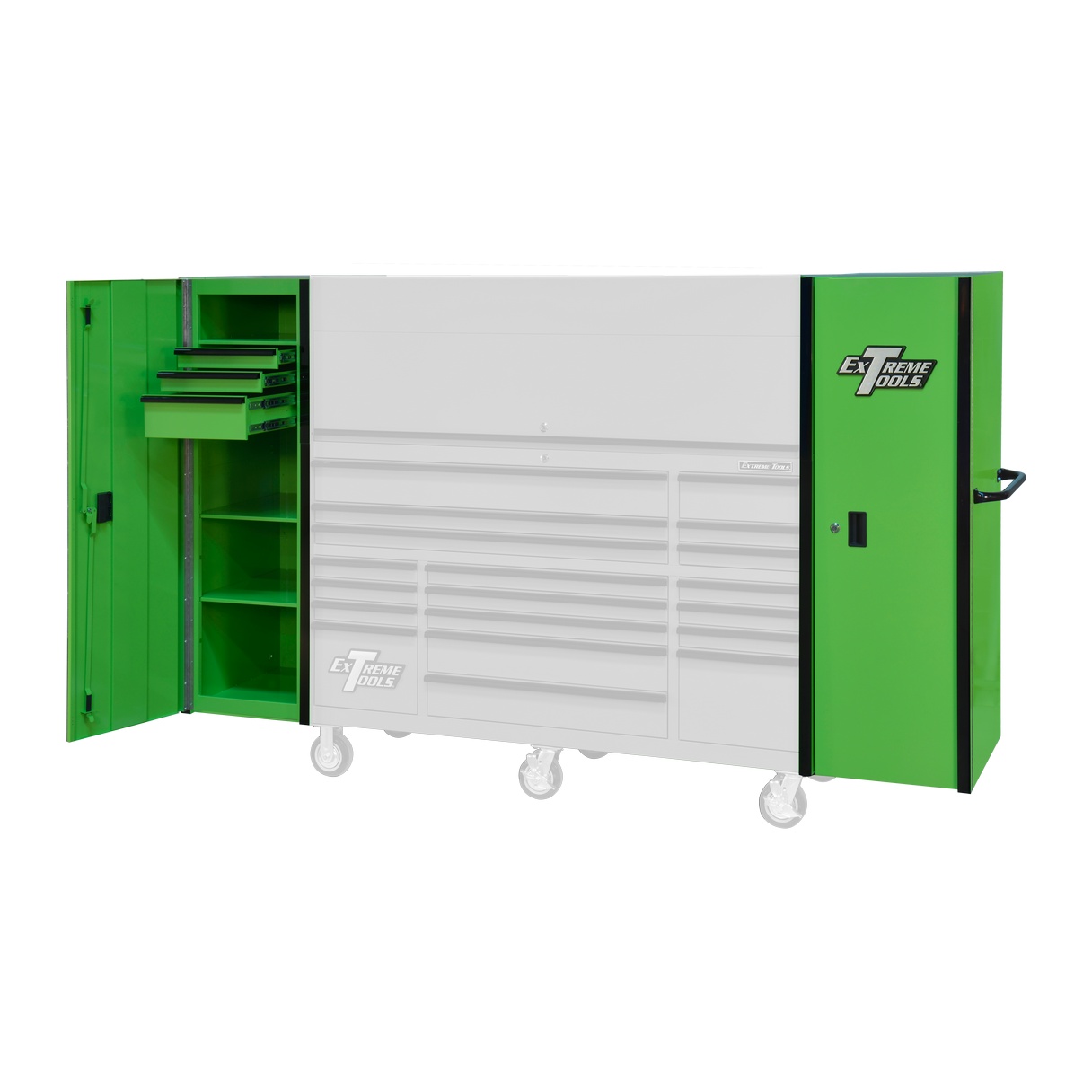Extreme Tools® RX Series, 19" 3 Drawer and 3 Shelf Side Locker - Image 9