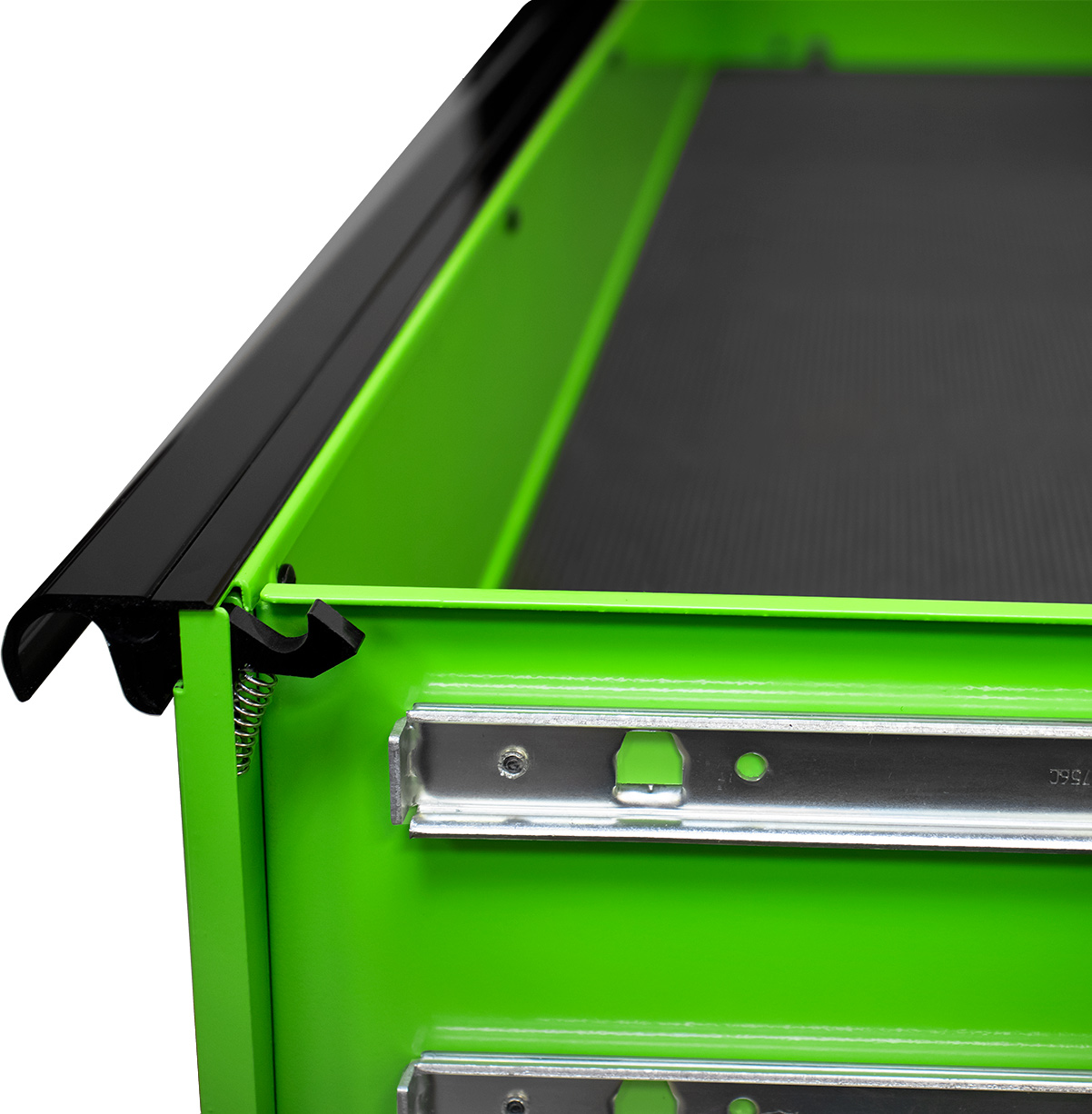 Extreme Tools Professional 72" Quick Release 17-Drawer Triple Bank Roller Cabinet - Image 11